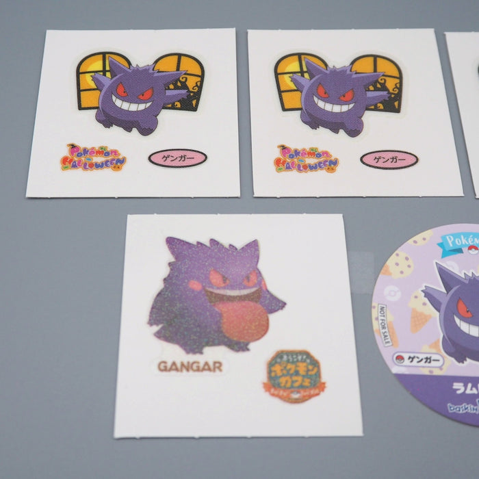 Pokemon Card Bread Deco Chara Seal Sticker Gengar 5 set Japanese q978 Pokemon Card Bread Deco Chara Seal Sticker Gengar 5 set Japanese q978