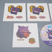Pokemon Card Bread Deco Chara Seal Sticker Gengar 5 set Japanese q978 | Merry Japanese TCG Shop