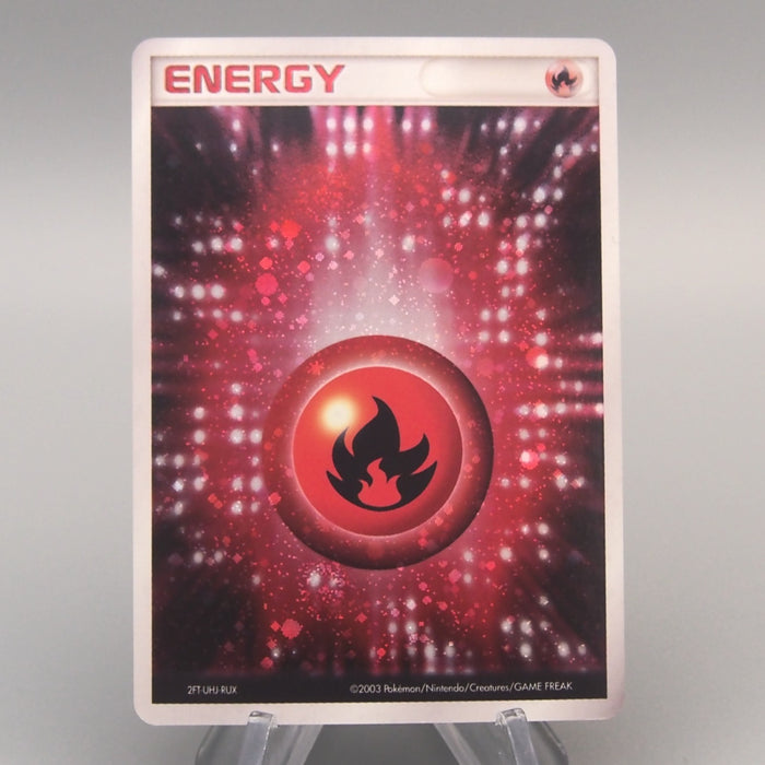Pokemon Card Basic Fire Energy Holo Rare 2003 NM-EX Japanese u474 | Merry Japanese TCG Shop