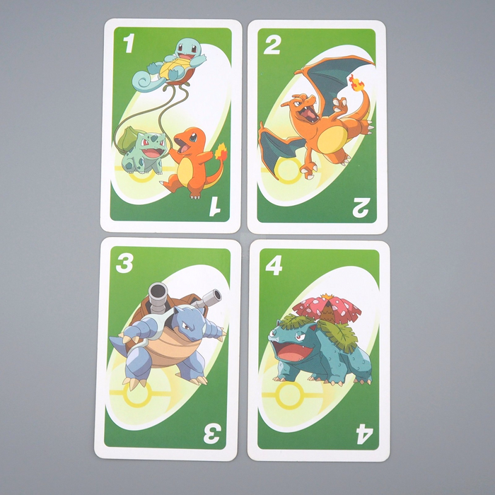 Pokemon Uno Playing Card Green 4 Cards Set Excellent Charizard Japanese r249 | Merry Japanese TCG Shop