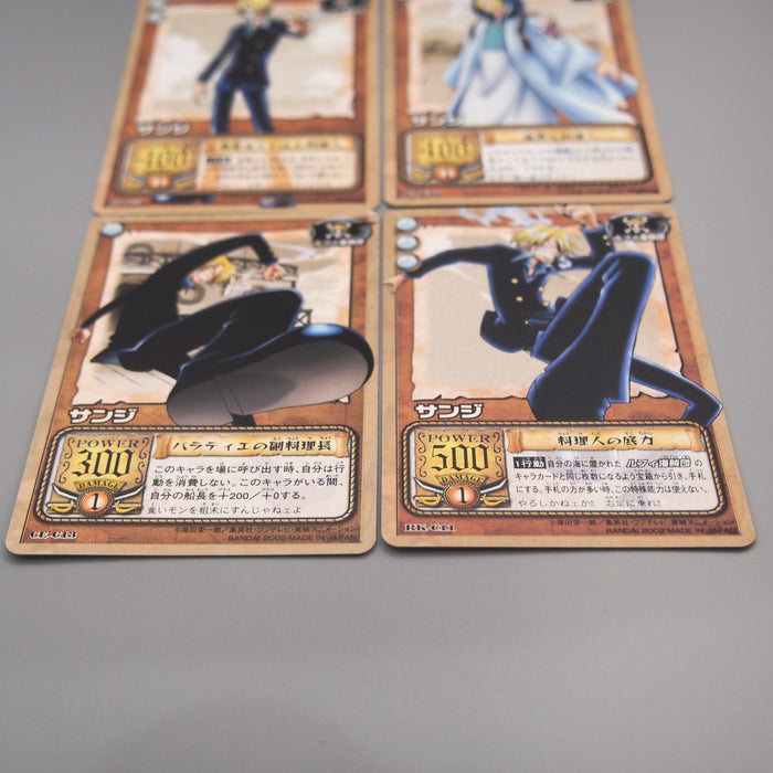 One Piece Card Sanji 4Cards set Common Carddass EX 2002 NM Japanese u521 | Merry Japanese TCG Shop