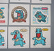 Pokemon Card Bread Deco Chara Seal Sticker Totodile 12 set Japanese q561 | Merry Japanese TCG Shop