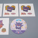 Pokemon Card Bread Deco Chara Seal Sticker Gengar 5 set Japanese q978 | Merry Japanese TCG Shop