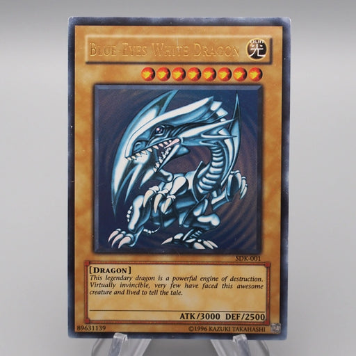 Yu-Gi-Oh Blue-Eyes White Dragon SDK-001 Ultra Rare VG-G Asian English r894 | Merry Japanese TCG Shop