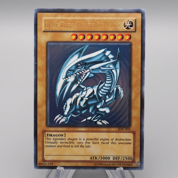 Yu-Gi-Oh Blue-Eyes White Dragon SDK-001 Ultra Rare VG-G Asian English r894 | Merry Japanese TCG Shop