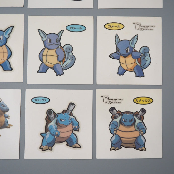 Pokemon Card Bread Deco Chara Seal Sticker Blastoise 12 set Japanese q556 | Merry Japanese TCG Shop