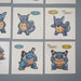 Pokemon Card Bread Deco Chara Seal Sticker Blastoise 12 set Japanese q556 | Merry Japanese TCG Shop