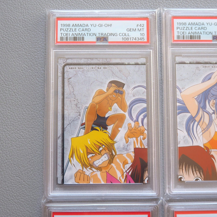 Yu-Gi-Oh PSA10 AMADA Yugi Friends No.42-45 Sliver Carddass 1998 Japan PS466 | Merry Japanese TCG Shop