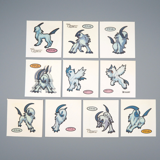 Pokemon Card Bread Deco Chara Seal Sticker Absol 10 set Japanese q562 | Merry Japanese TCG Shop