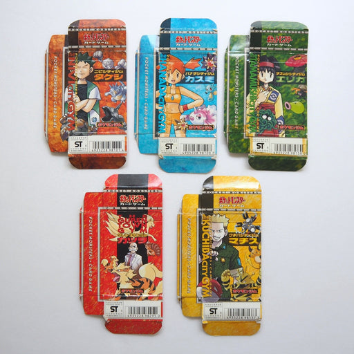 Pokemon Card Brock Misty Erika Blaine Deck Empty Box Old Back Japanese P295 | Merry Japanese TCG Shop