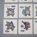 Pokemon Card Bread Deco Chara Seal Sticker Blastoise 12 set Japanese q556 | Merry Japanese TCG Shop