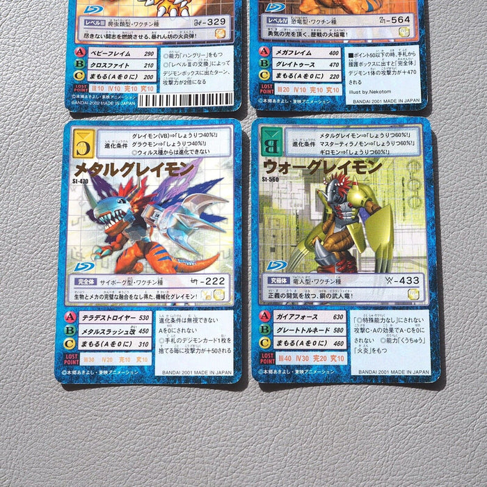 Digital Monster Digimon Card Agumon Greymon Metalgreymon 4Set Japanese i695 | Merry Japanese TCG Shop