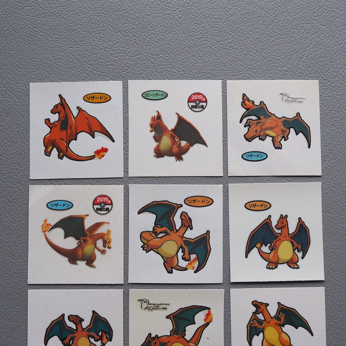 Pokemon Bread Deco Chara Seal Sticker Charizard 9stickers Japanese j453 | Merry Japanese TCG Shop