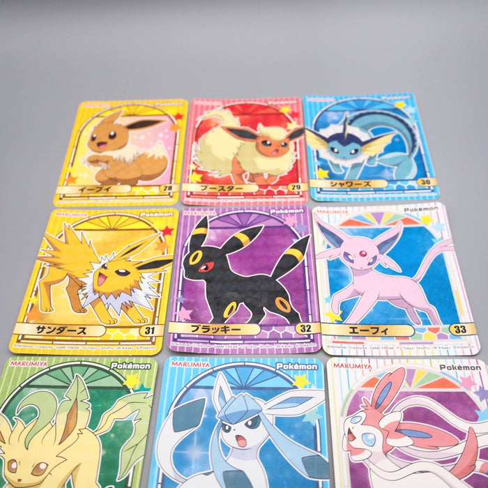 Pokemon Card 9set Eevee Umbreon Espeon Seal Sticker MARUMIYA NM-EX Japanese s071 | Merry Japanese TCG Shop