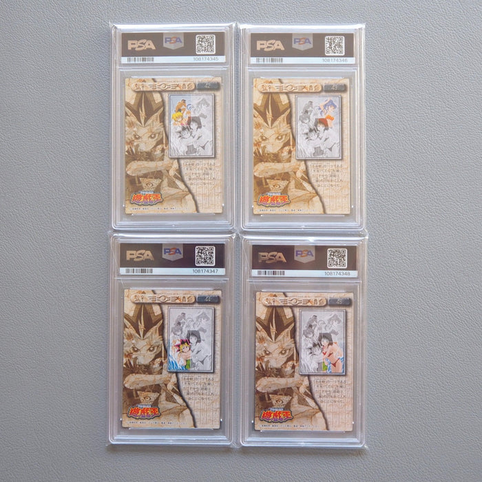 Yu-Gi-Oh PSA10 AMADA Yugi Friends No.42-45 Sliver Carddass 1998 Japan PS466 | Merry Japanese TCG Shop