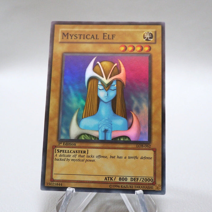 Yu-Gi-Oh yugioh Mistical Elf LOB-062 1st Edition Super Asian English i661 | Merry Japanese TCG Shop