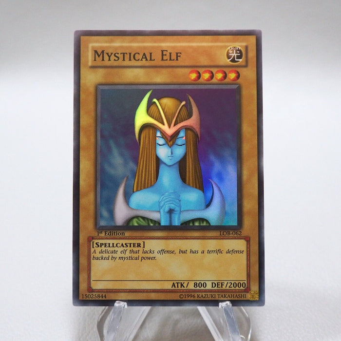 Yu-Gi-Oh yugioh Mistical Elf LOB-062 1st Edition Super Asian English i661 | Merry Japanese TCG Shop