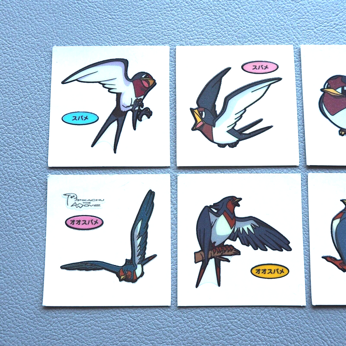 Pokemon Card Bread Deco Chara Seal Sticker Taillow Swellow 8set Japane Pokemon Card Bread Deco Chara Seal Sticker Taillow Swellow 8set Japane