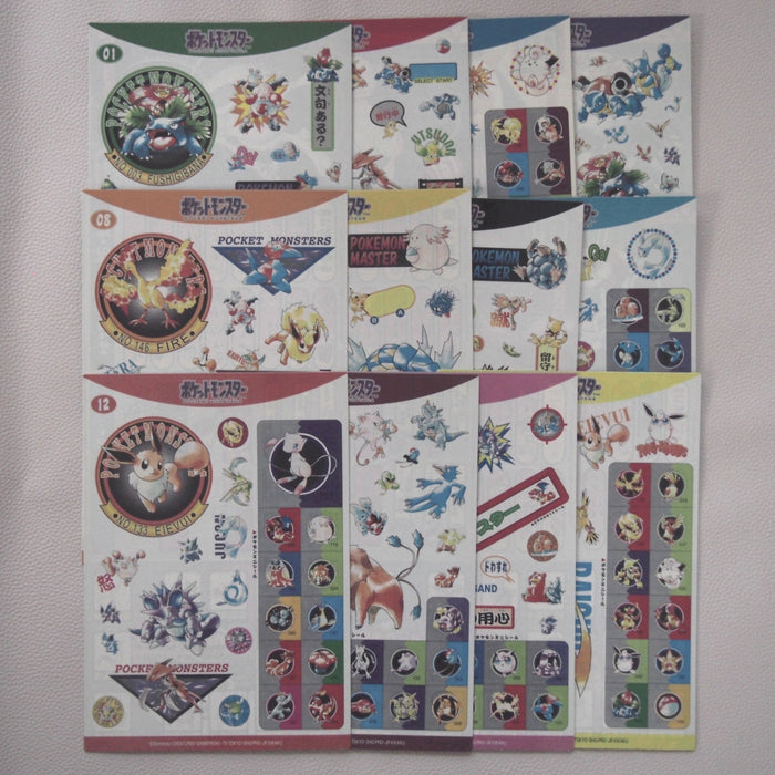 Pokemon Jumbo Sealdass No.1~12 Complete set BANDAI Sticker 1997 Japanese JB173 | Merry Japanese TCG Shop