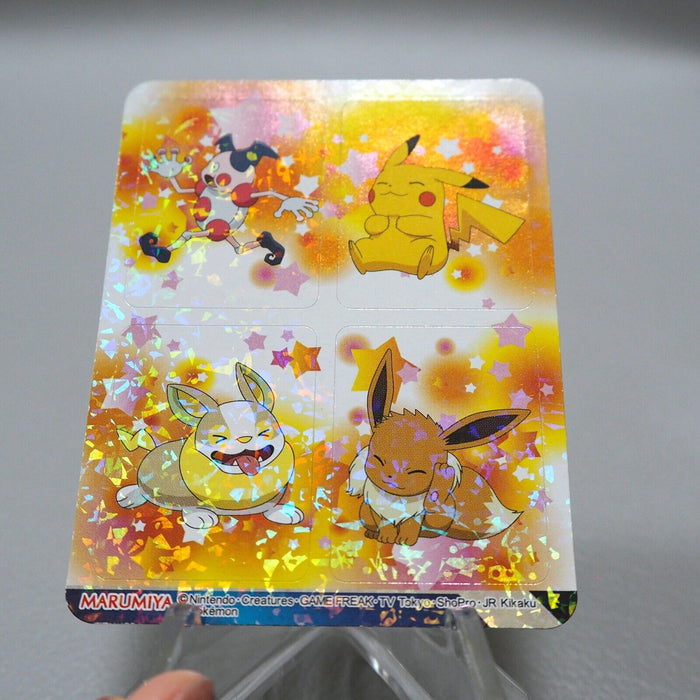 Pokemon Card Eevee Pikachu No.7 Seal MARUMIYA Nintendo Near MINT Japanese i694 | Merry Japanese TCG Shop