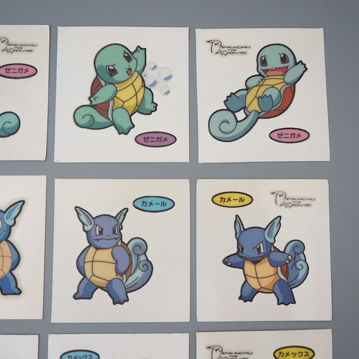 Pokemon Card Bread Deco Chara Seal Sticker Blastoise 12 set Japanese q556 | Merry Japanese TCG Shop