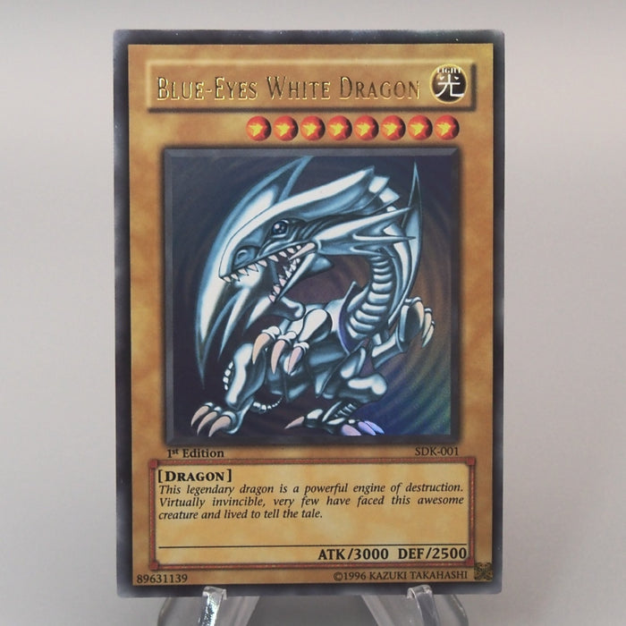 YuGiOh Blue-Eyes White Dragon SDK-001 1st Edition Ultra NM Asian English u161 | Merry Japanese TCG Shop