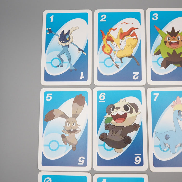 Pokemon Uno Playing Card Blue 10 Cards Set Excellent Greninja Japanese r248 | Merry Japanese TCG Shop