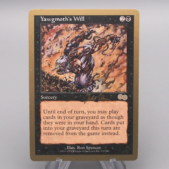 MTG Magic the Gathering Yawgmoth's Will 171/350 Gold Frame NM 1997 English s728 | Merry Japanese TCG Shop