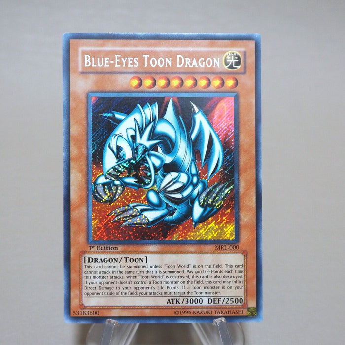 Yu-Gi-Oh Blue Eyes Toon Dragon MRL-000 Secret 1st Edition EX Asian English k611 | Merry Japanese TCG Shop