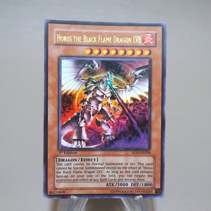 Yu-Gi-Oh Horus Black Flame Dragon LV8 SOD-AE008 1st Edition Asian English k623 | Merry Japanese TCG Shop