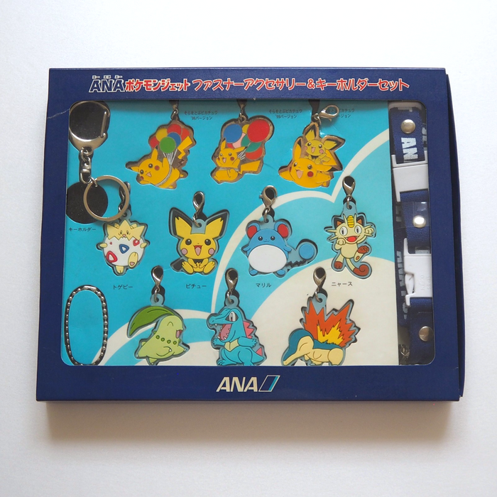 Pokemon ANA Keychain Set Jet Pikachu Mewtwo Complete in Box Japanese | Merry Japanese TCG Shop