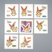 Pokemon Card Bread Deco Chara Seal Sticker Victini 8 set Japanese q560 | Merry Japanese TCG Shop