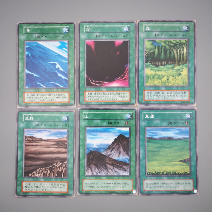 Yu-Gi-Oh Wasteland Umi Sogen Forest Yami Mountain Field 6set Good Japanese s066 | Merry Japanese TCG Shop