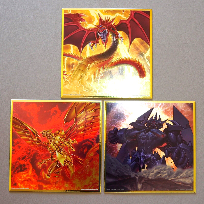 Yu-Gi-Oh God Obelisk Slifer Ra Ichiban Kuji Vol.4 Metallic Art Board Japanese