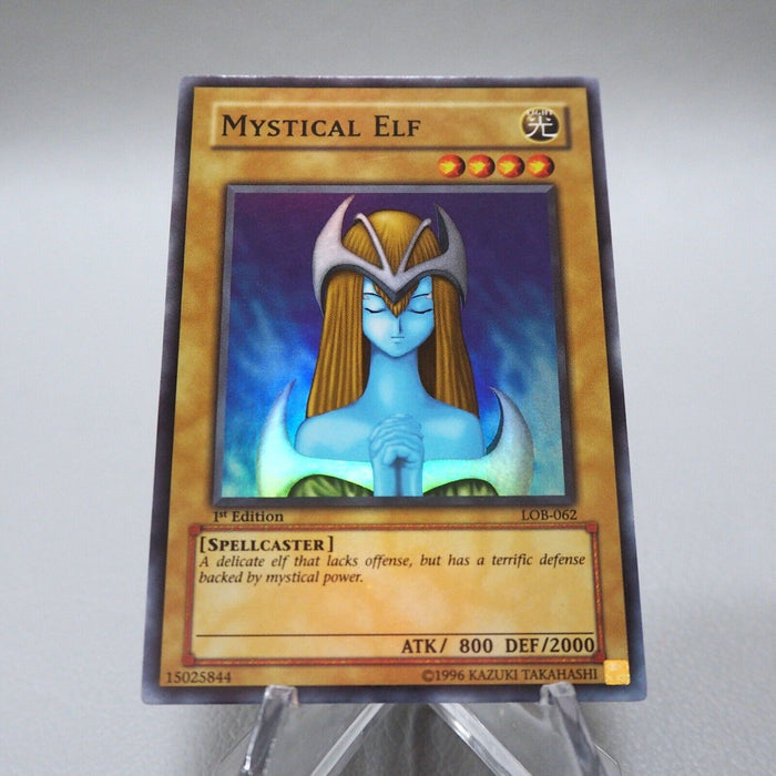 Yu-Gi-Oh yugioh Mistical Elf LOB-062 1st Edition Super Asian English i661 | Merry Japanese TCG Shop