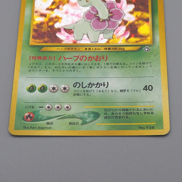 Pokemon Card Meganium Lv.54 No.154 Old Back Holo 2000 Nintendo EX Japanese q250 | Merry Japanese TCG Shop