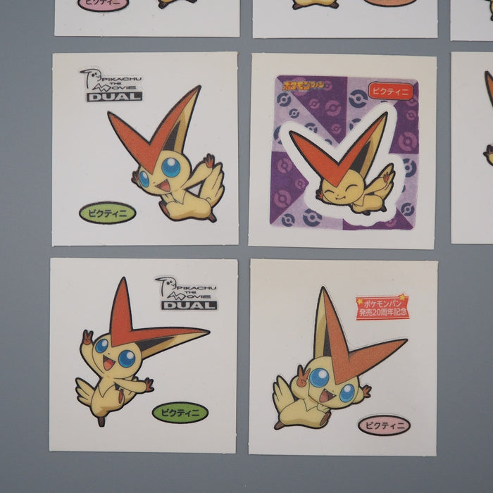 Pokemon Card Bread Deco Chara Seal Sticker Victini 8 set Japanese q560 | Merry Japanese TCG Shop