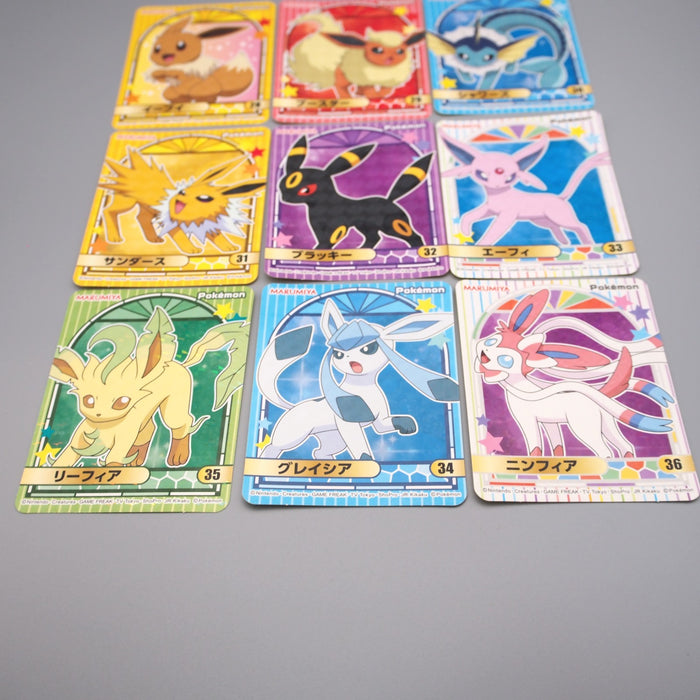 Pokemon Card 9set Eevee Umbreon Espeon Seal Sticker MARUMIYA NM-EX Japanese s071 | Merry Japanese TCG Shop