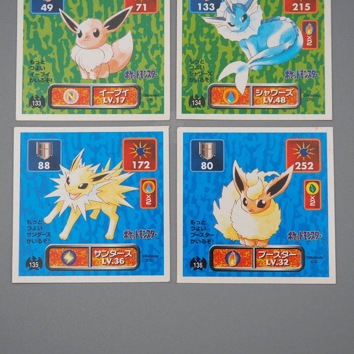Pokemon AMADA Sticker Seal Eevee Vaporeon Jolteon Flareon Nintendo Japanese q515 | Merry Japanese TCG Shop