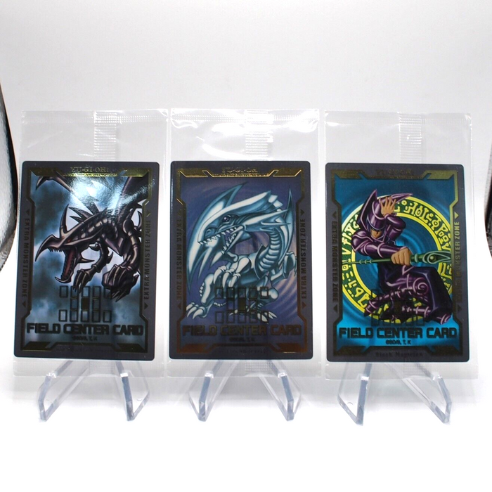 Yu-Gi-Oh Blue Eyes Red Eyes Dark Magician FIELD CENTER CARD 3 set Japanese P144 | Merry Japanese TCG Shop