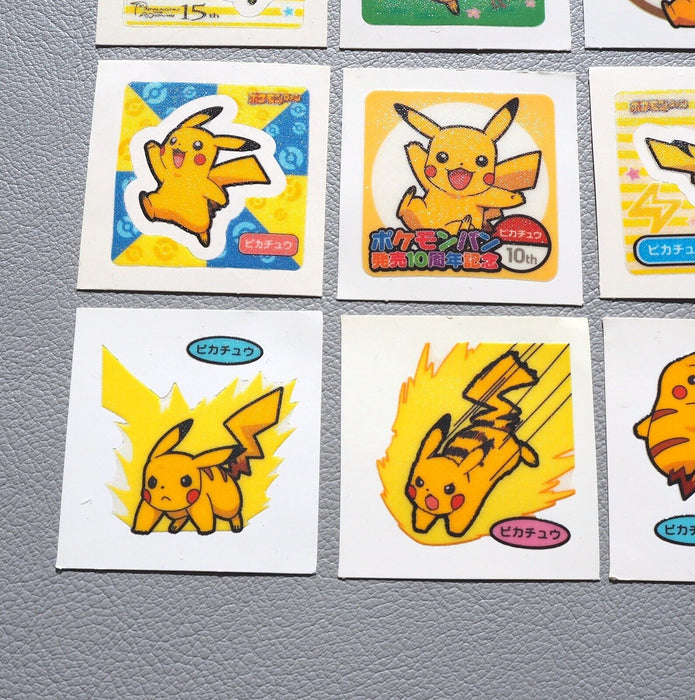 Pokemon Card Bread Deco Chara Seal Sticker Pikachu 9 set Japanese k632