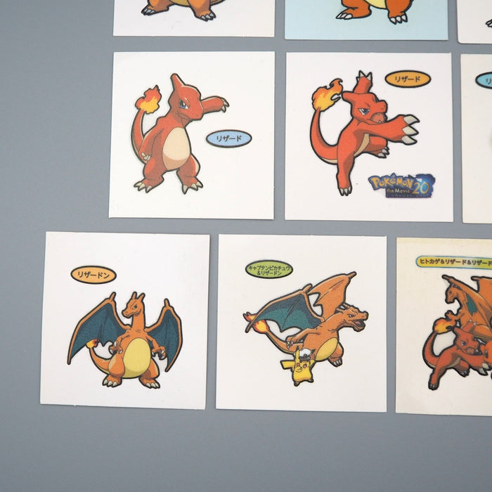 Pokemon Card Bread Deco Chara Seal Sticker Charizard 10 set Japanese q553 | Merry Japanese TCG Shop