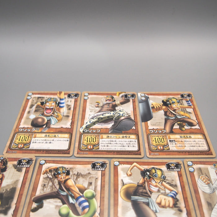 One Piece Card Usopp 7Cards set Common Carddass EX 2002 M-NM Japanese u519 | Merry Japanese TCG Shop