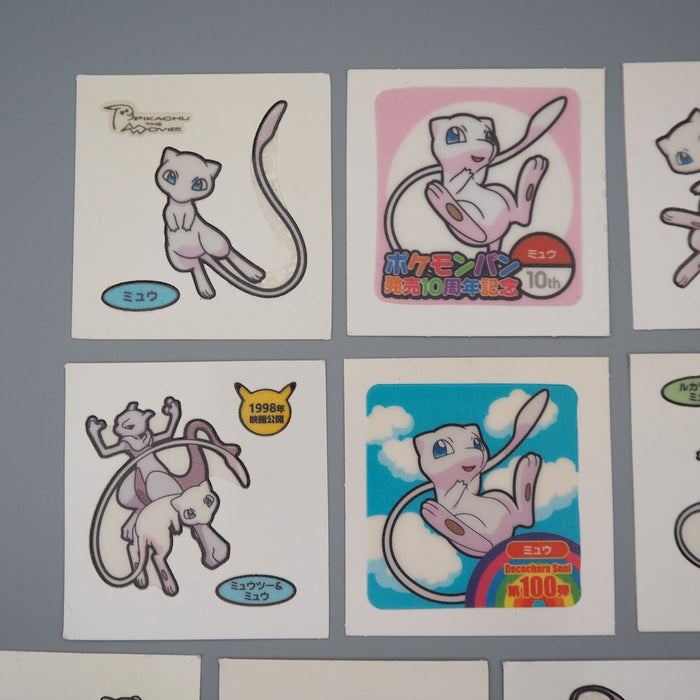 Pokemon Card Bread Deco Chara Seal Sticker Mew 10 set Japanese q558 | Merry Japanese TCG Shop