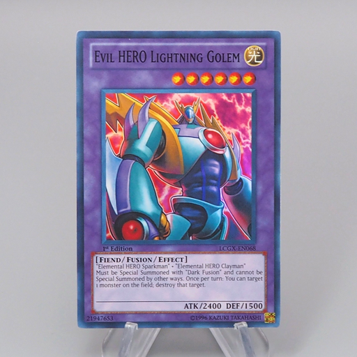 Yu-Gi-Oh Evil HERO Lightning Golem 1st LCGX-EN068 Super Rare M-NM English r086 | Merry Japanese TCG Shop