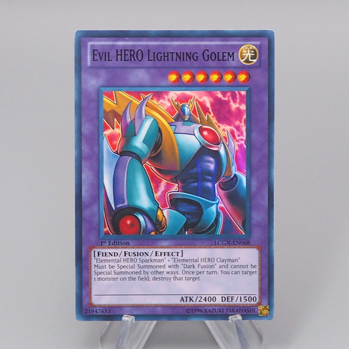 Yu-Gi-Oh Evil HERO Lightning Golem 1st LCGX-EN068 Super Rare M-NM English r086 | Merry Japanese TCG Shop