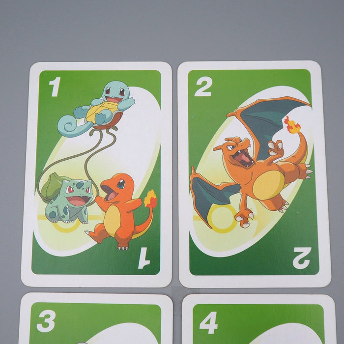 Pokemon Uno Playing Card Green 4 Cards Set Excellent Charizard Japanese r249 | Merry Japanese TCG Shop