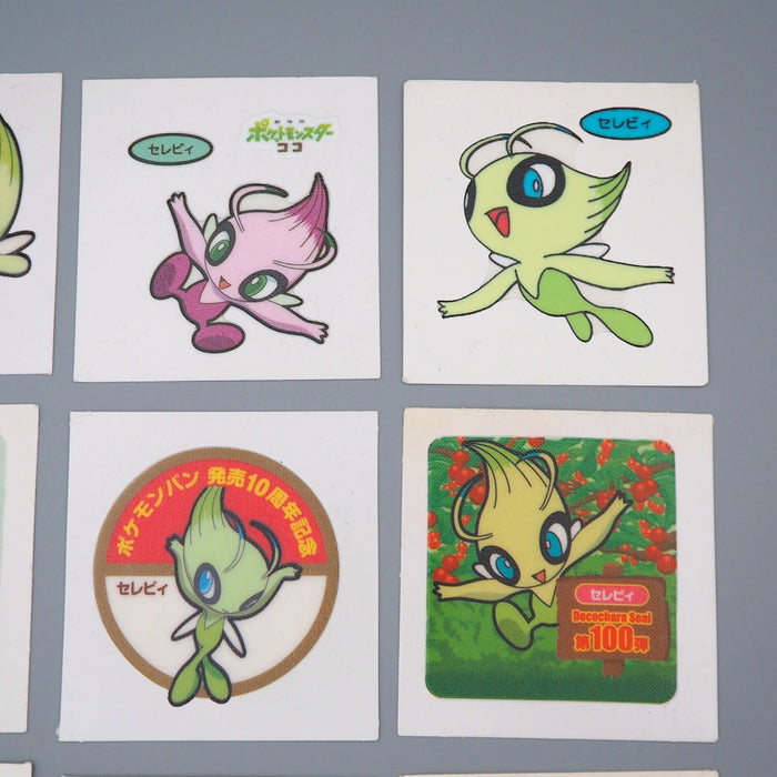 Pokemon Card Bread Deco Chara Seal Sticker Celebi 9 set Japanese q979 | Merry Japanese TCG Shop