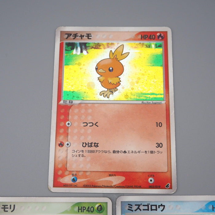 Pokemon Card Torchic Treecko Mudkip 002/019 003/019 2003 Holo EX Japanese r124 | Merry Japanese TCG Shop