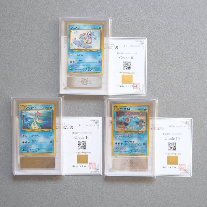 Pokemon Card ARS10 Totodile Feraligatr Old Back 3 set Promo PSA Japanese PS531 | Merry Japanese TCG Shop